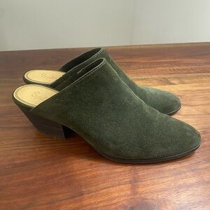 Splendid Suede Green Mules